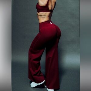 WOLF WIDE LEG ENERGY PANTS IN VELVET